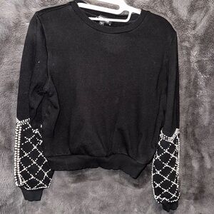 Express Black Knit Top